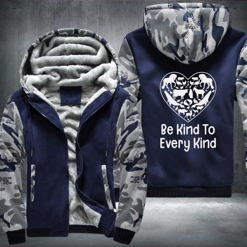 Be Kind To Every Kind Fleece Hoodies Jacket
