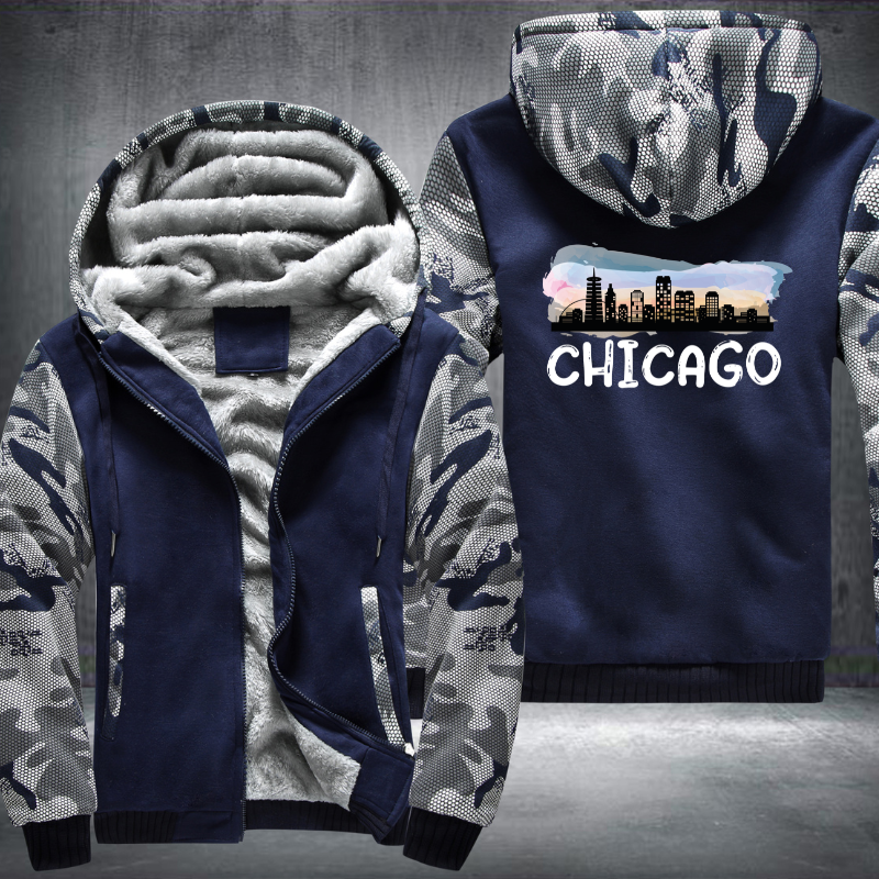 Chicago Fleece Hoodies Jacket