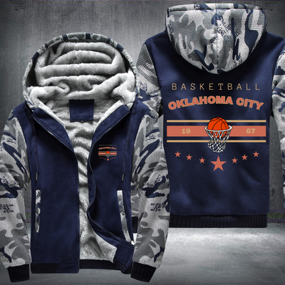 Vintage Basketball OKLAHOMA CITY 1967 Fleece Hoodies Jacket