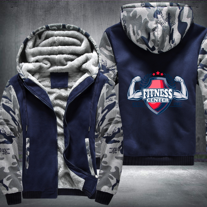 Fitness Center Fleece Hoodies Jacket