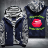 Vegan Girls Taste Better Fleece Hoodies Jacket