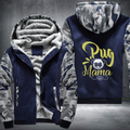 pug mama Fleece Hoodies Jacket