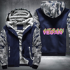 Vegan Colourful Fleece Hoodies Jacket