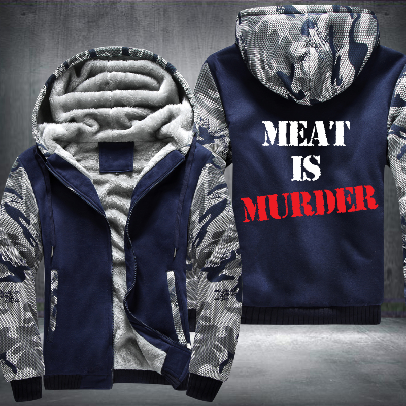 Meat Is Murder Fleece Hoodies Jacket
