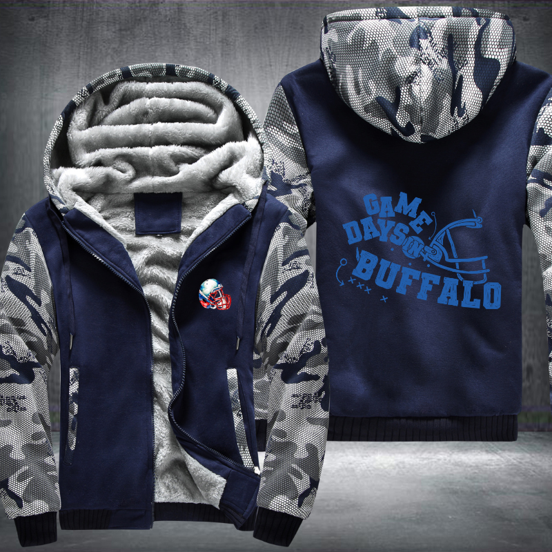 Game days in BUFFALO Fleece Hoodies Jacket