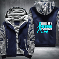 dog my best friend Fleece Hoodies Jacket