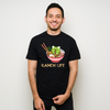 Japanese Classic Anime Ramen Life Cotton Black Short Sleeve T-Shirt