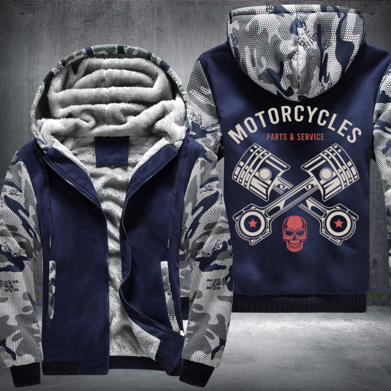Motorcycle Parts and Service Fleece Hoodies Jacket