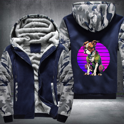 Astute Dog Fleece Hoodies Jacket