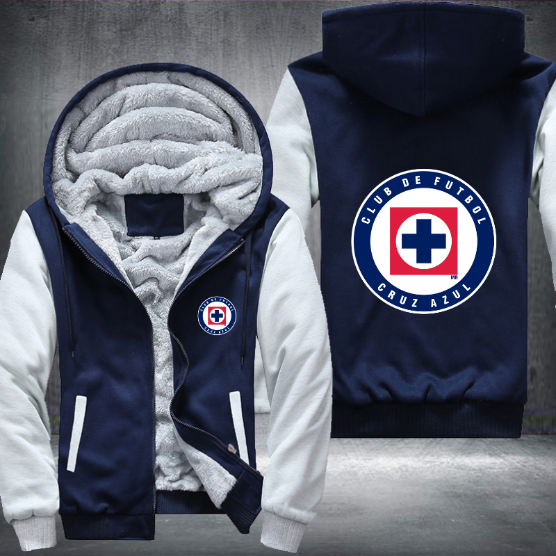 Cruz Azul Football Fleece Hoodies Jacket