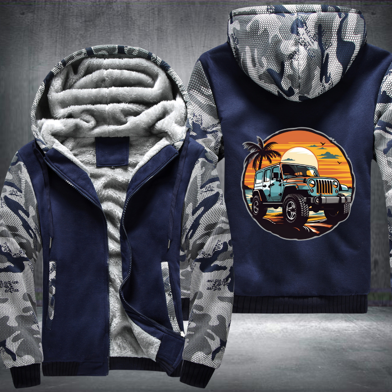 4x4s on Coastal Trails Fleece Hoodies Jacket