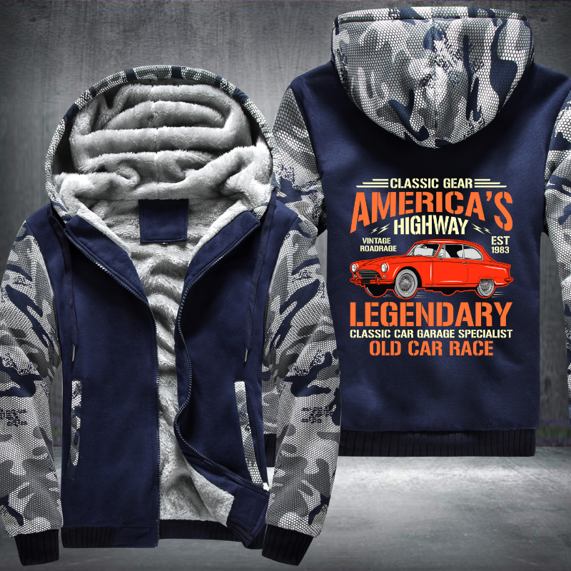 Classic gear Americas Highway Legendary Fleece Hoodies Jacket