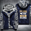 life goal pet all the goldens Fleece Hoodies Jacket