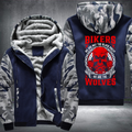 Bikers We Are The Wolves Fleece Hoodies Jacket