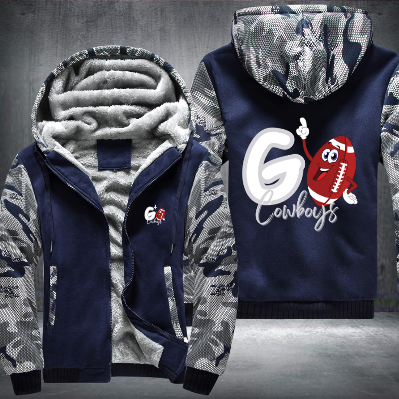 Go Cowboys Fleece Hoodies Jacket