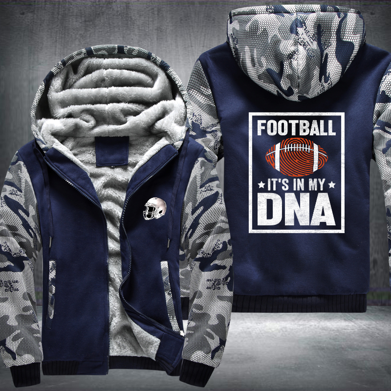 Football it's in my DNA Design Fleece Hoodies Jacket