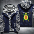 Avocado Weightlifting Fleece Hoodies Jacket