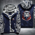 Animal Hiphop Graphic Funny White Tiger Fleece Hoodies Jacket