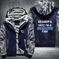 Grandpa Says I'm A Seahawks Fan Fleece Hoodies Jacket