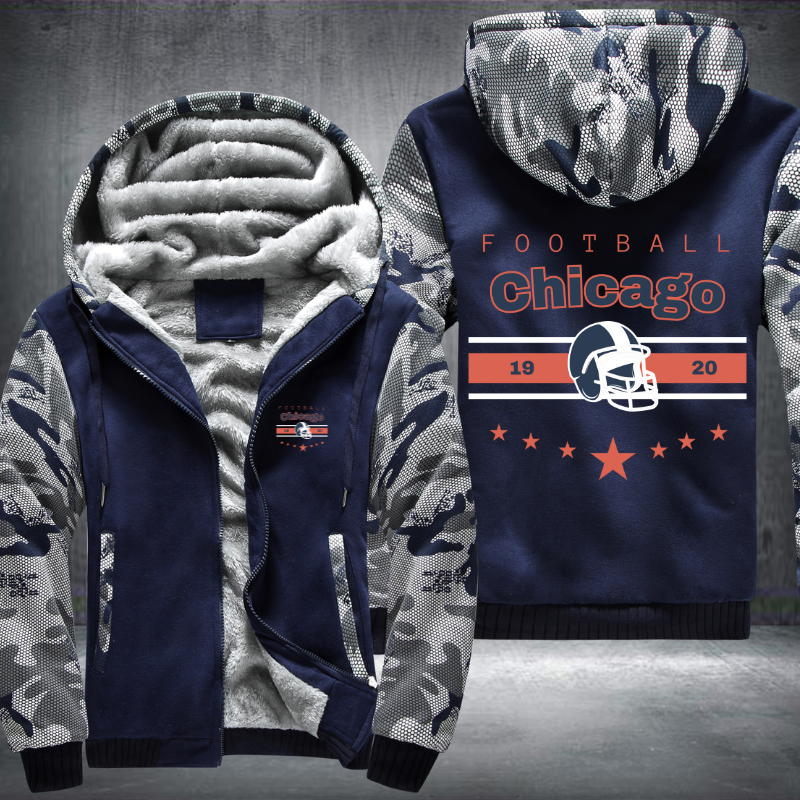 Vintage Football Chicago 1920 Fleece Hoodies Jacket