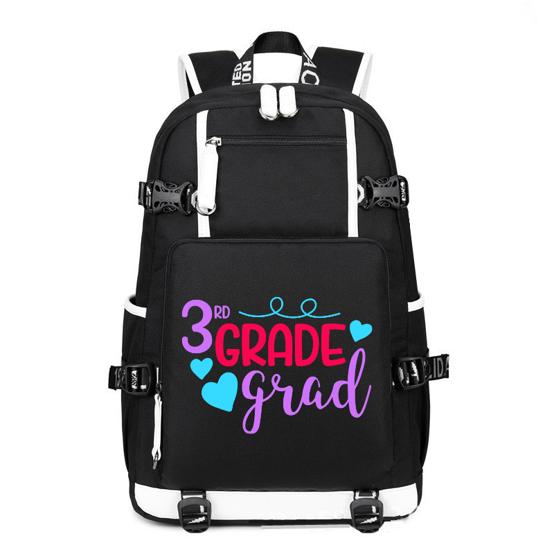 3rd Grade Grad printing Canvas Backpack
