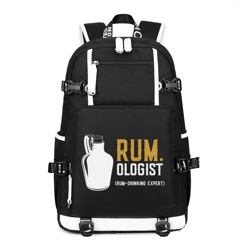 RUM Ologist Rum-Drinking Expert printing Canvas Backpack