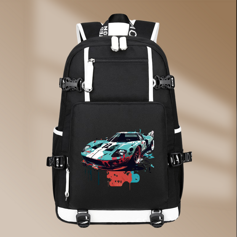 Ford GT40 1964 Vintage Printing Canvas Backpack