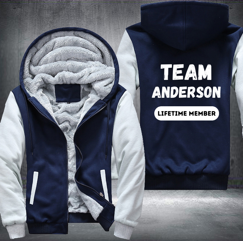 Team ANDERSON Lifetime Member Family Fleece Hoodies Jacket