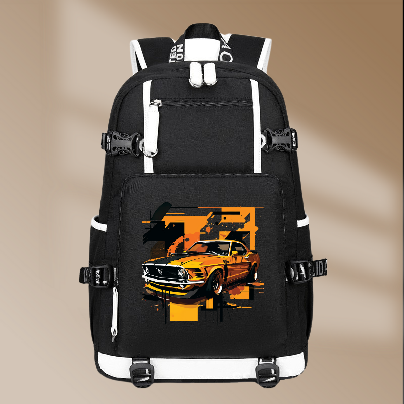 Ford Mustang Boss 302 1969 Printing Canvas Backpack