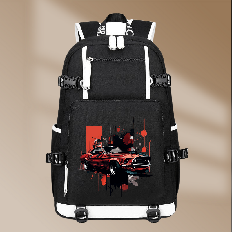 Ford Mustang Mach 1 1969 Design Printing Canvas Backpack