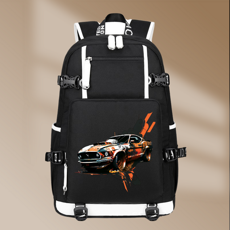 Ford Mustang Mach 1 1969 Style Printing Canvas Backpack