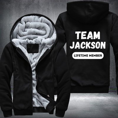 Team JACKSON Lifetime Member Family Fleece Hoodies Jacket