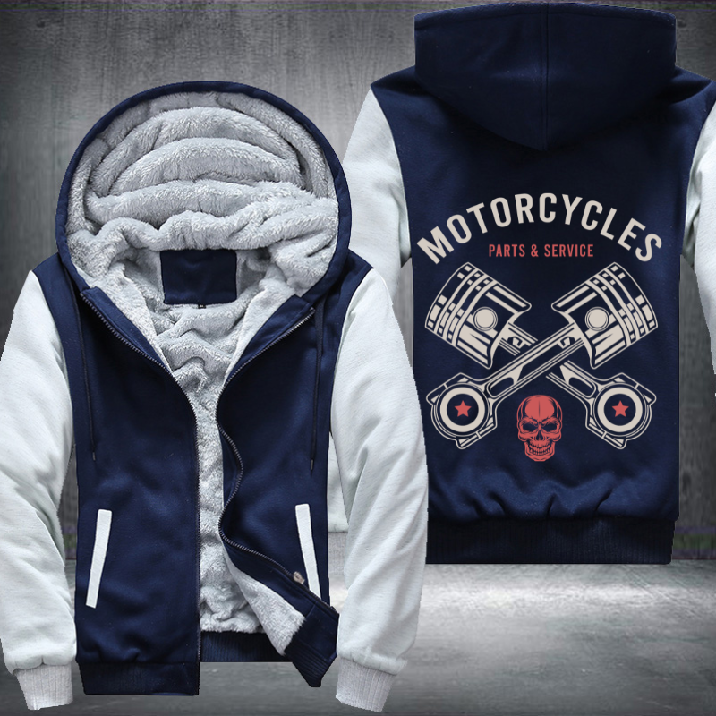 Motorcycle Parts and Service Fleece Hoodies Jacket