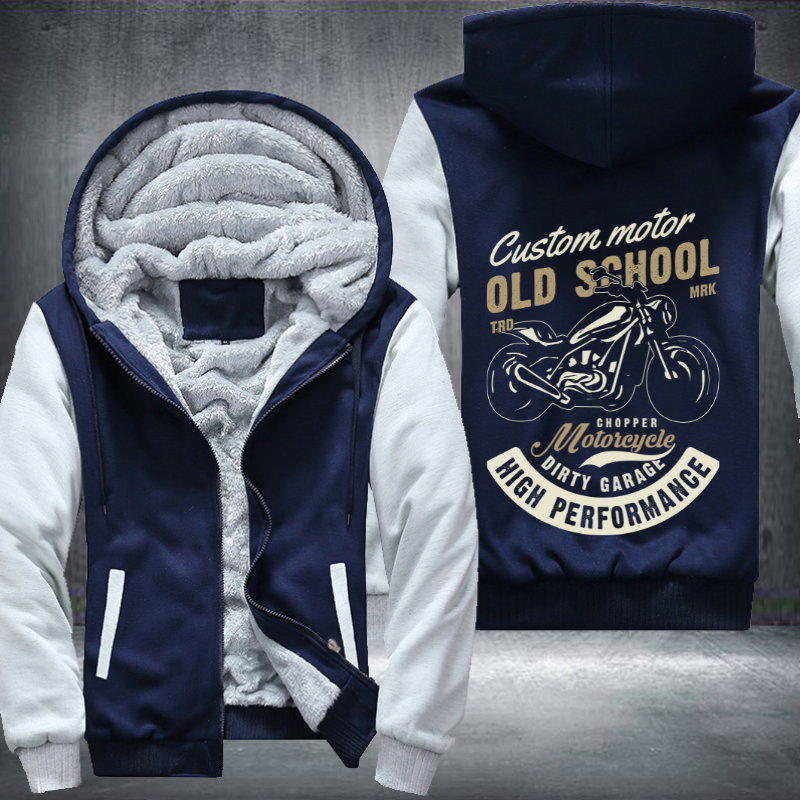 Custom Motor Old School MRK Chopper Fleece Hoodies Jacket