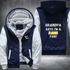 Grandpa Says I'm A Rams Fan Fleece Hoodies Jacket