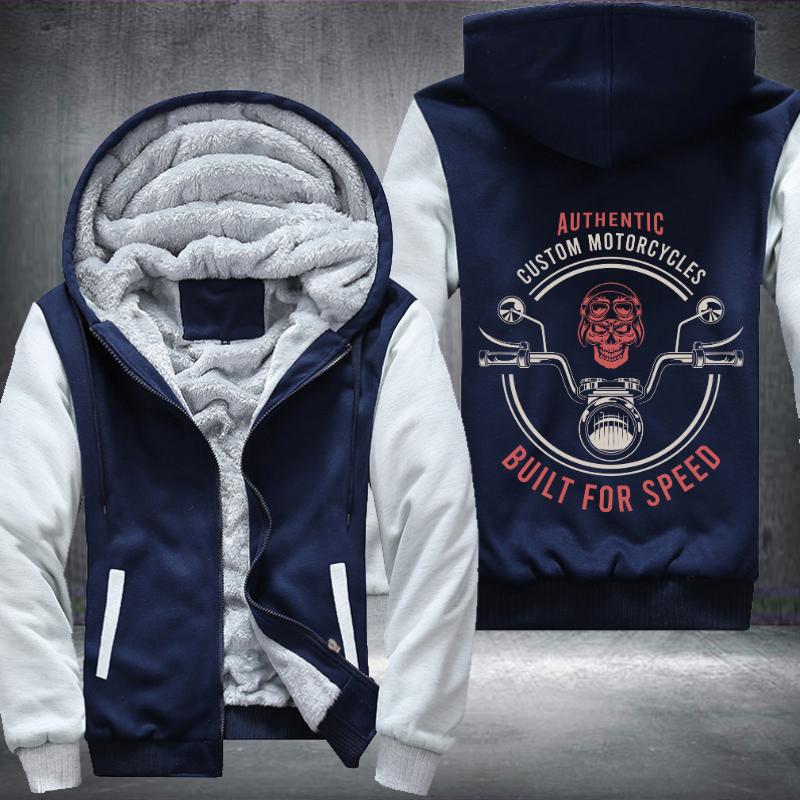 Skull Built for Speed Fleece Hoodies Jacket
