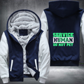 SERVICE HUMAN DO NOT PET Fleece Hoodies Jacket