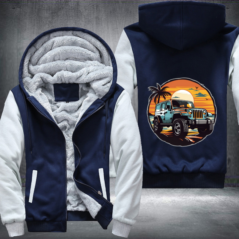 4x4s on Coastal Trails Fleece Hoodies Jacket