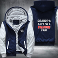 Grandpa Says I'm A Falcons Fan Fleece Hoodies Jacket