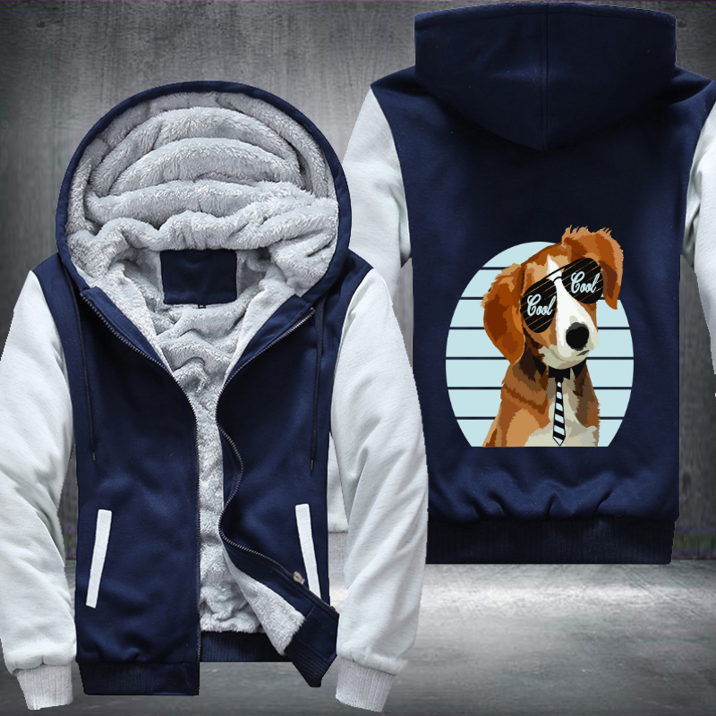 Happy Dog Fleece Hoodies Jacket