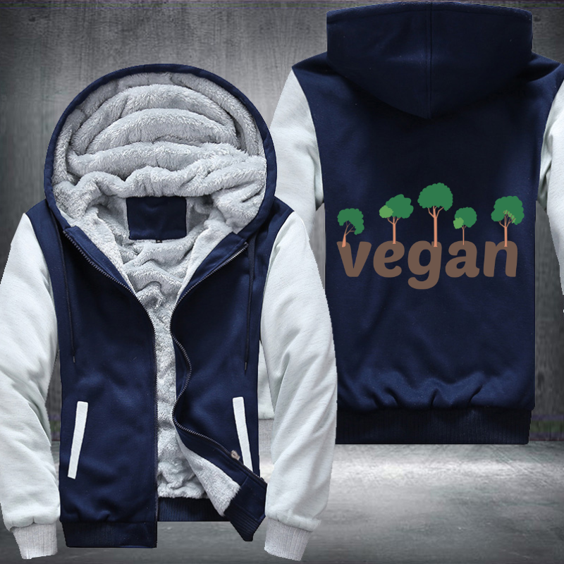 Vegan Fleece Hoodies Jacket