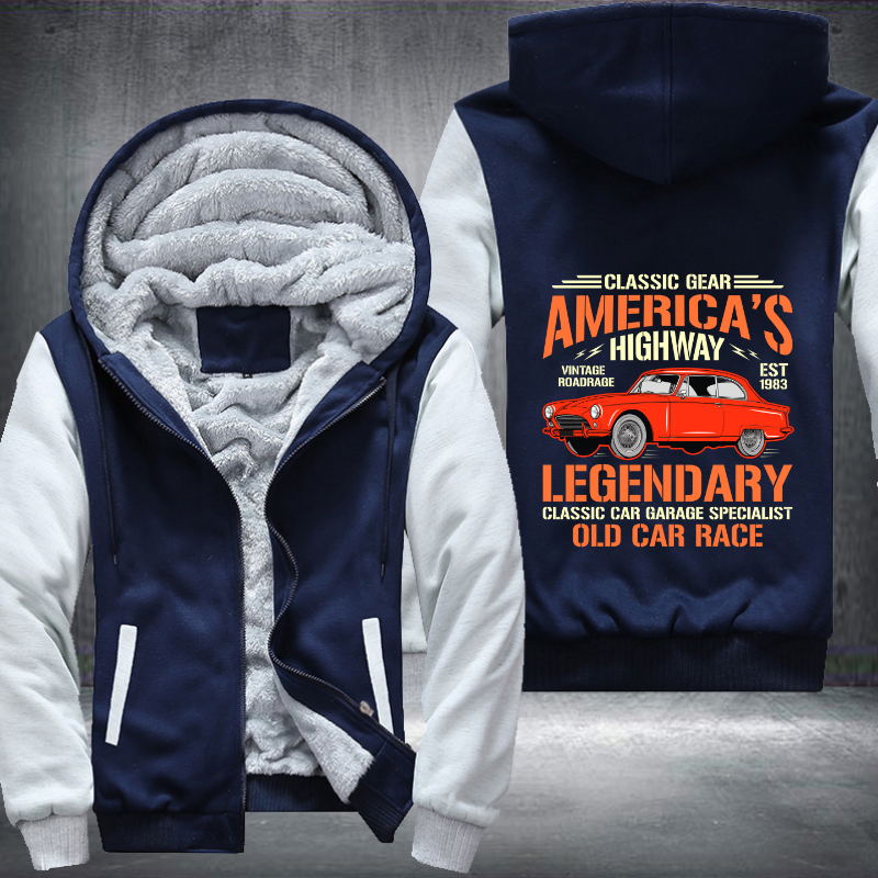 Classic gear Americas Highway Legendary Fleece Hoodies Jacket