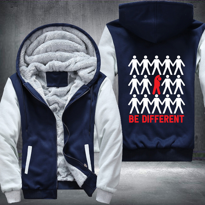 Be Different Fleece Hoodies Jacket