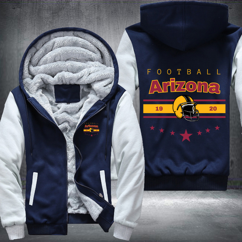 Vintage Football Arizona 1920 Fleece Hoodies Jacket