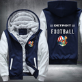 Football City USA Flag Helmet Detroit Fleece Hoodies Jacket