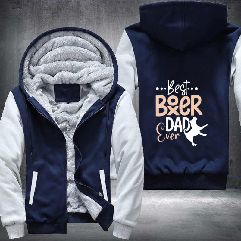 best boxer dad ever Fleece Hoodies Jacket