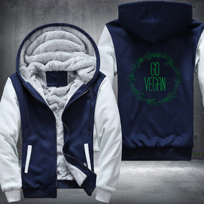 Go Vegan Fleece Hoodies Jacket