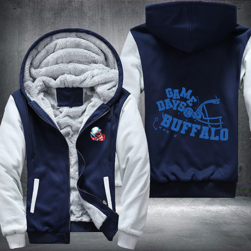 Game days in BUFFALO Fleece Hoodies Jacket