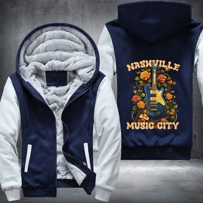 Nashvilie Music City Fleece Hoodies Jacket
