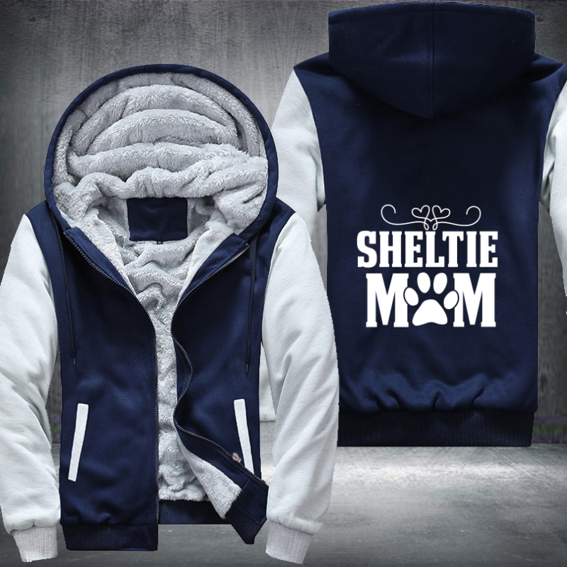 SHELTIE MOM Fleece Hoodies Jacket